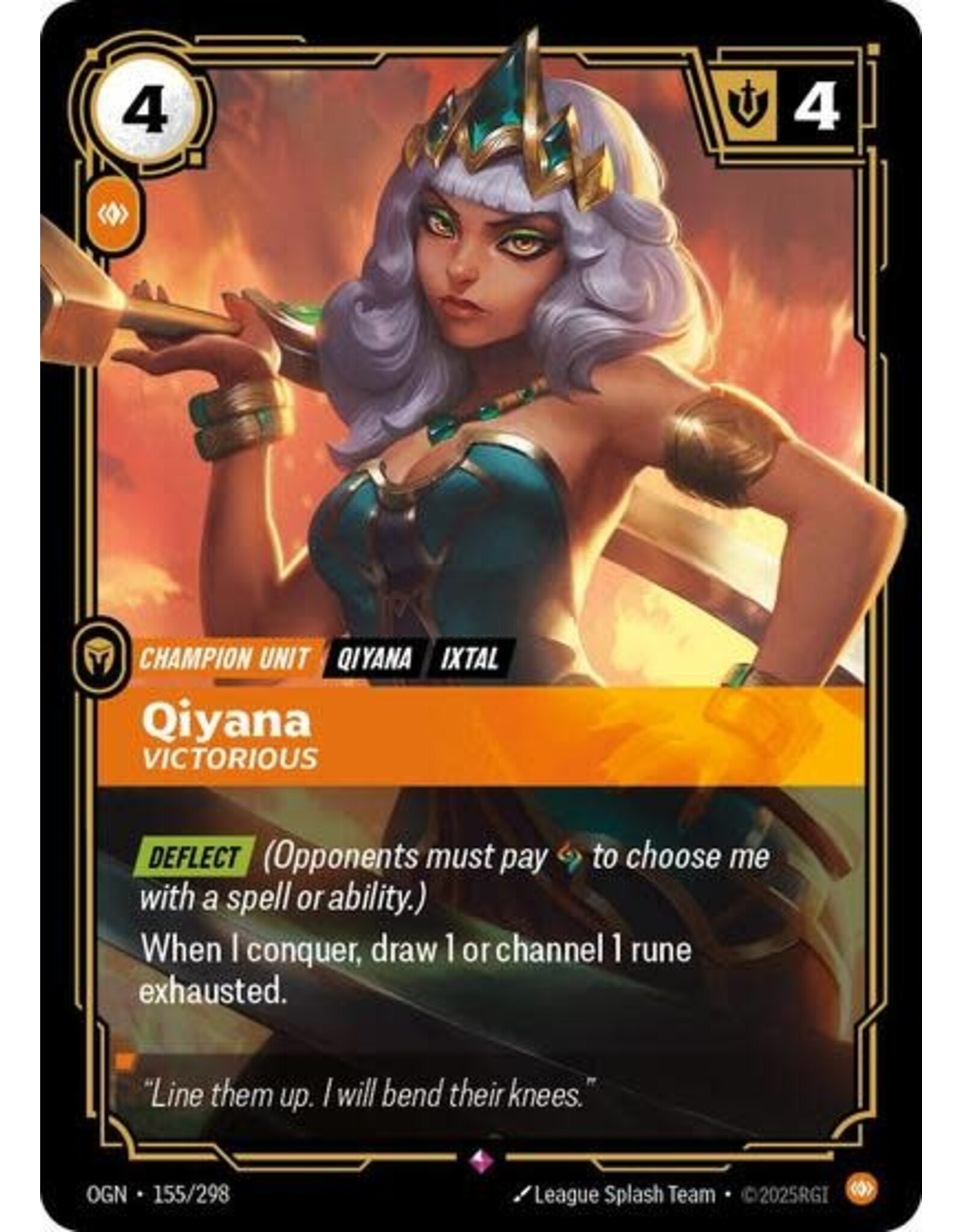 Qiyana - Victorious - 155/298 (Foil, Rare)