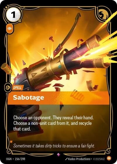 Sabotage - 156/298 (Foil, Rare)