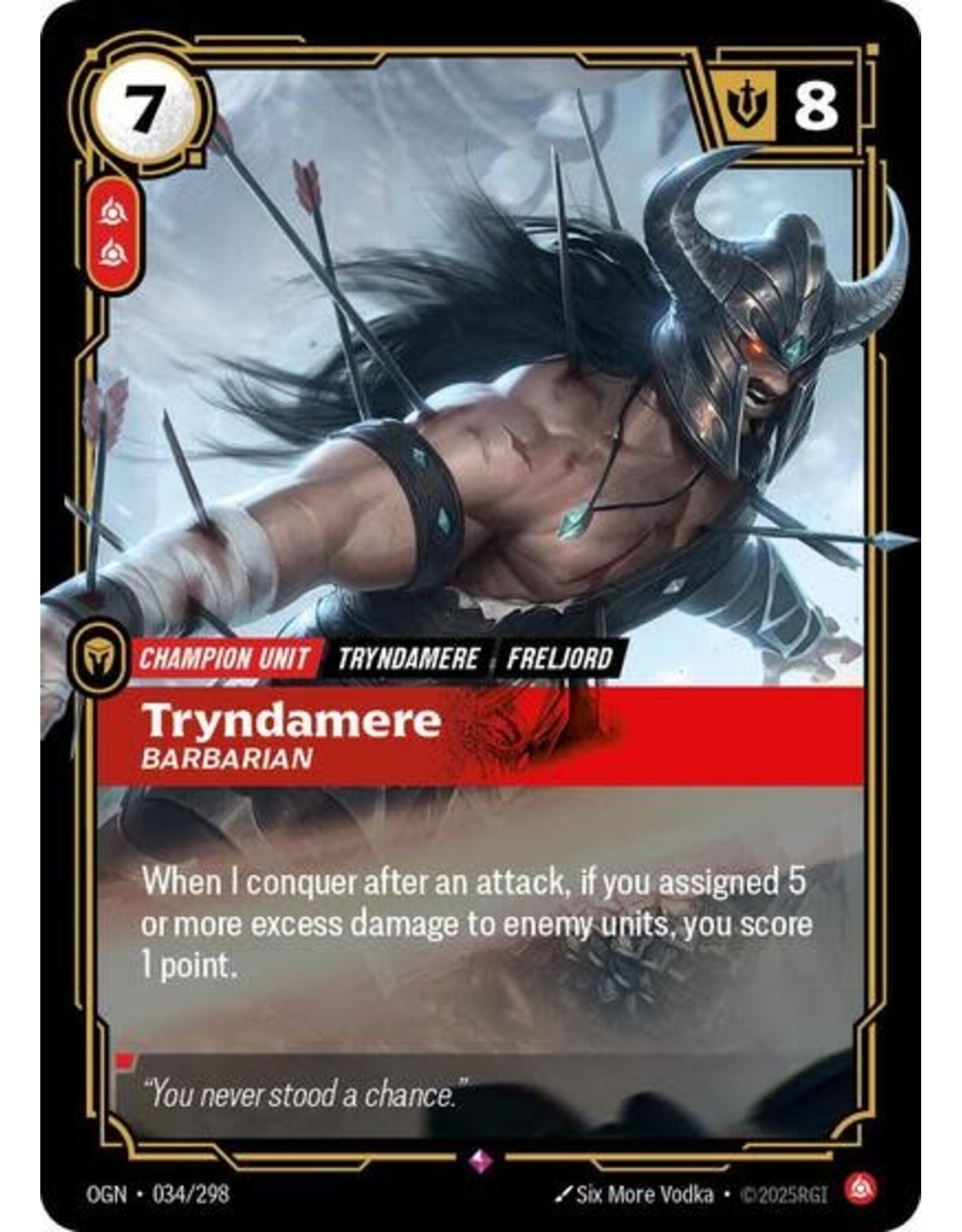 Tryndamere - Barbarian - 034/298 (Foil, Rare)
