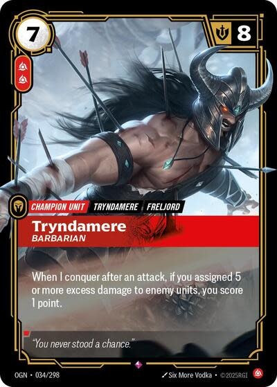 Tryndamere - Barbarian - 034/298 (Foil, Rare)