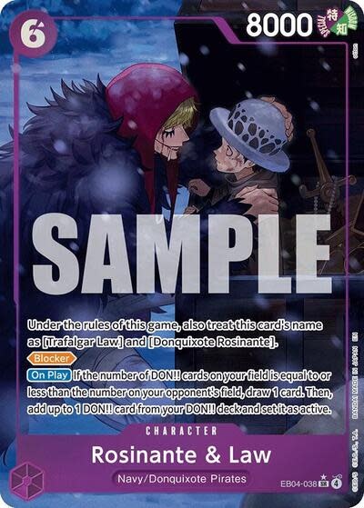 Rosinante & Law (Alternate Art) - EB04-038 (Foil, SR)