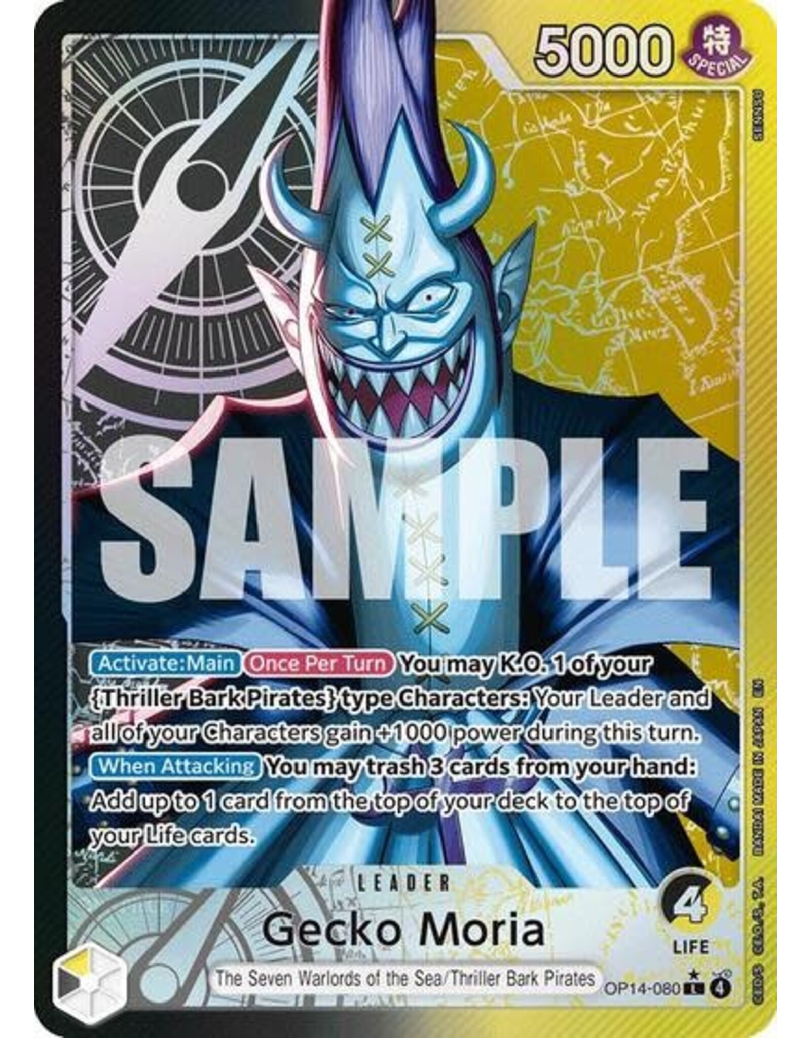 Gecko Moria - OP14-080 (Alternate Art) (Foil, L)