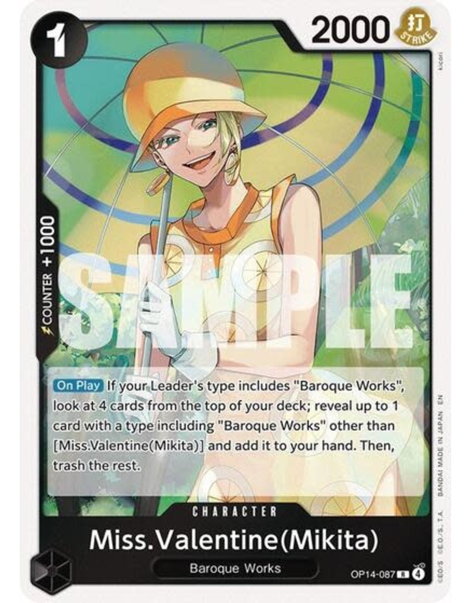 Miss.Valentine(Mikita) - OP14-087 (Foil, R)