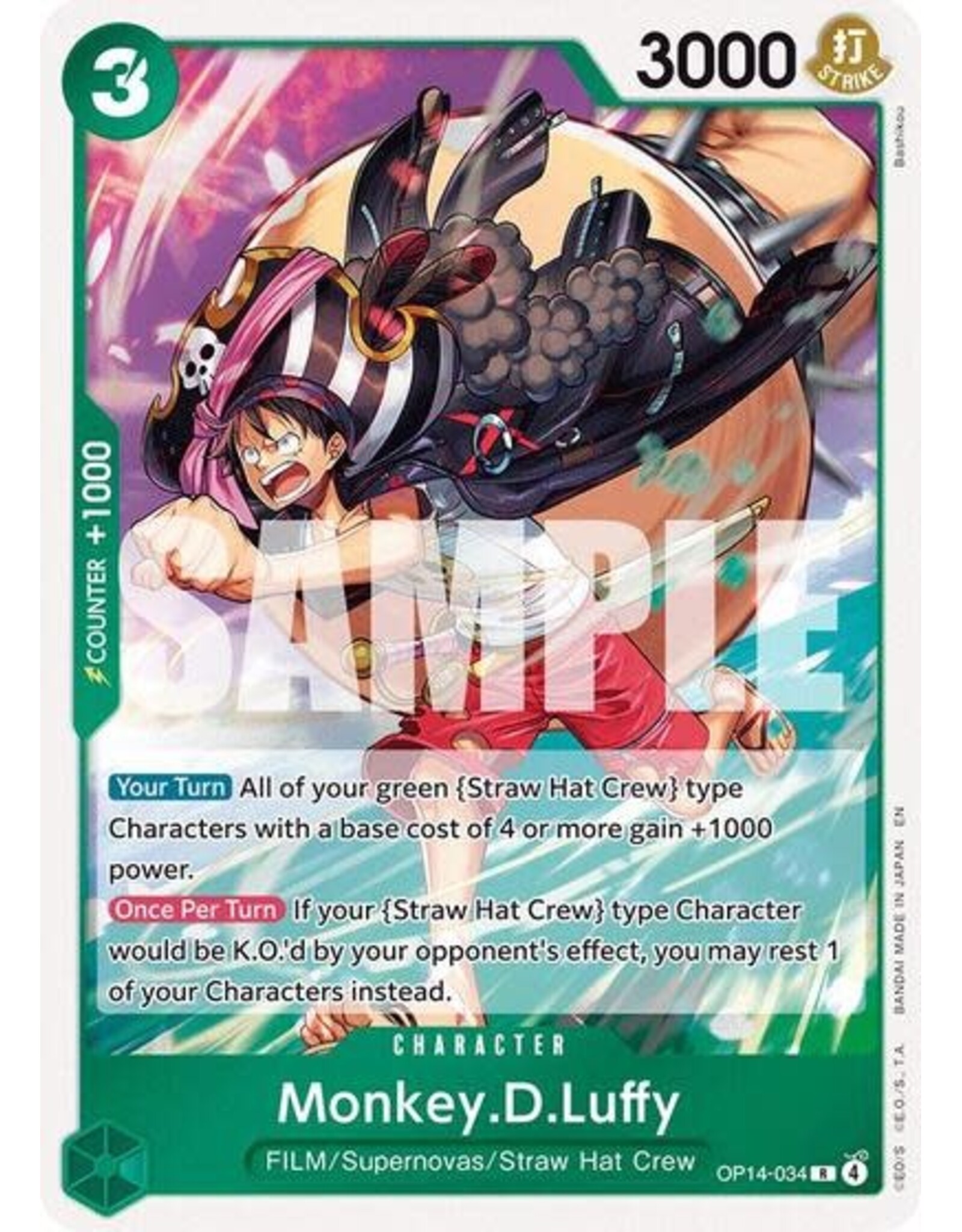 Monkey.D.Luffy - OP14-34 - OP14-034 (Foil, R)