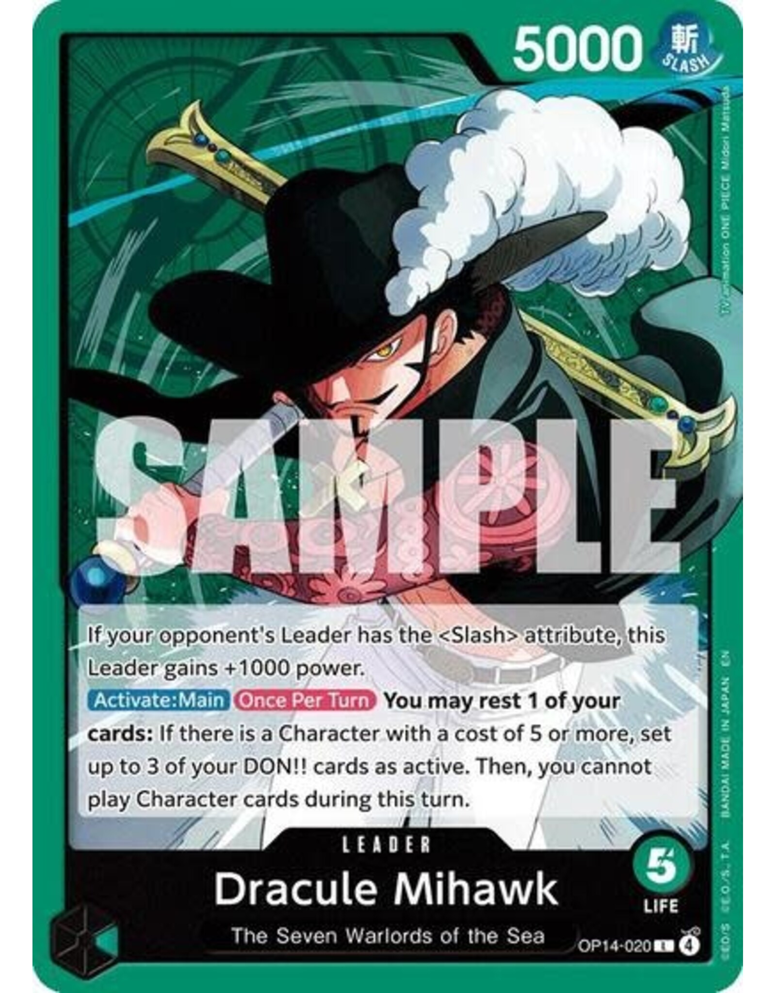 Dracule Mihawk - OP14-020 (Normal, L)