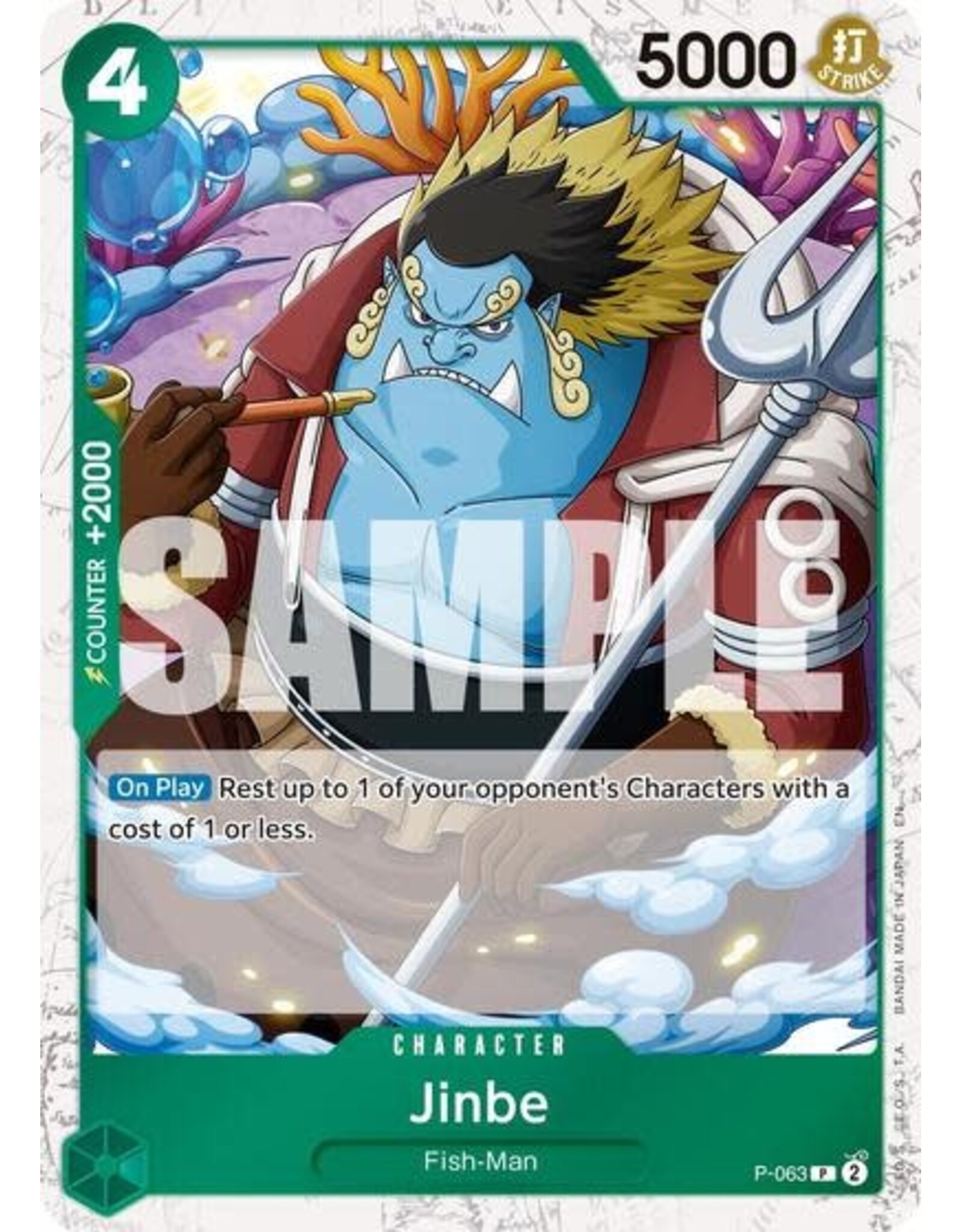 Jinbe - P-063 (Pirate Foil) (Promo) (Foil, PR)