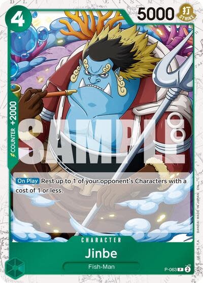 Jinbe - P-063 (Pirate Foil) (Promo) (Foil, PR)