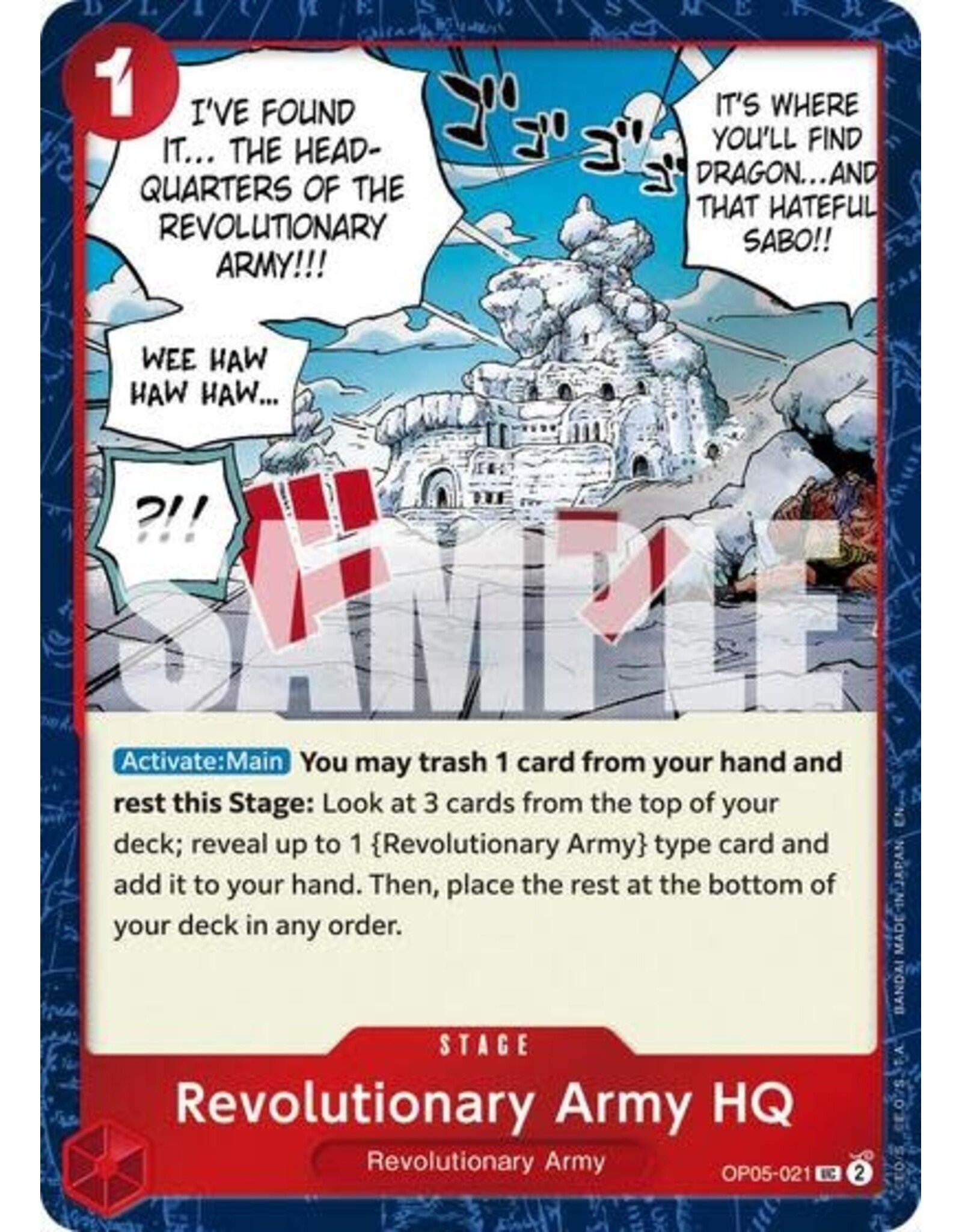 Revolutionary Army HQ (Pirate Foil) - OP05-021 (Foil, UC)