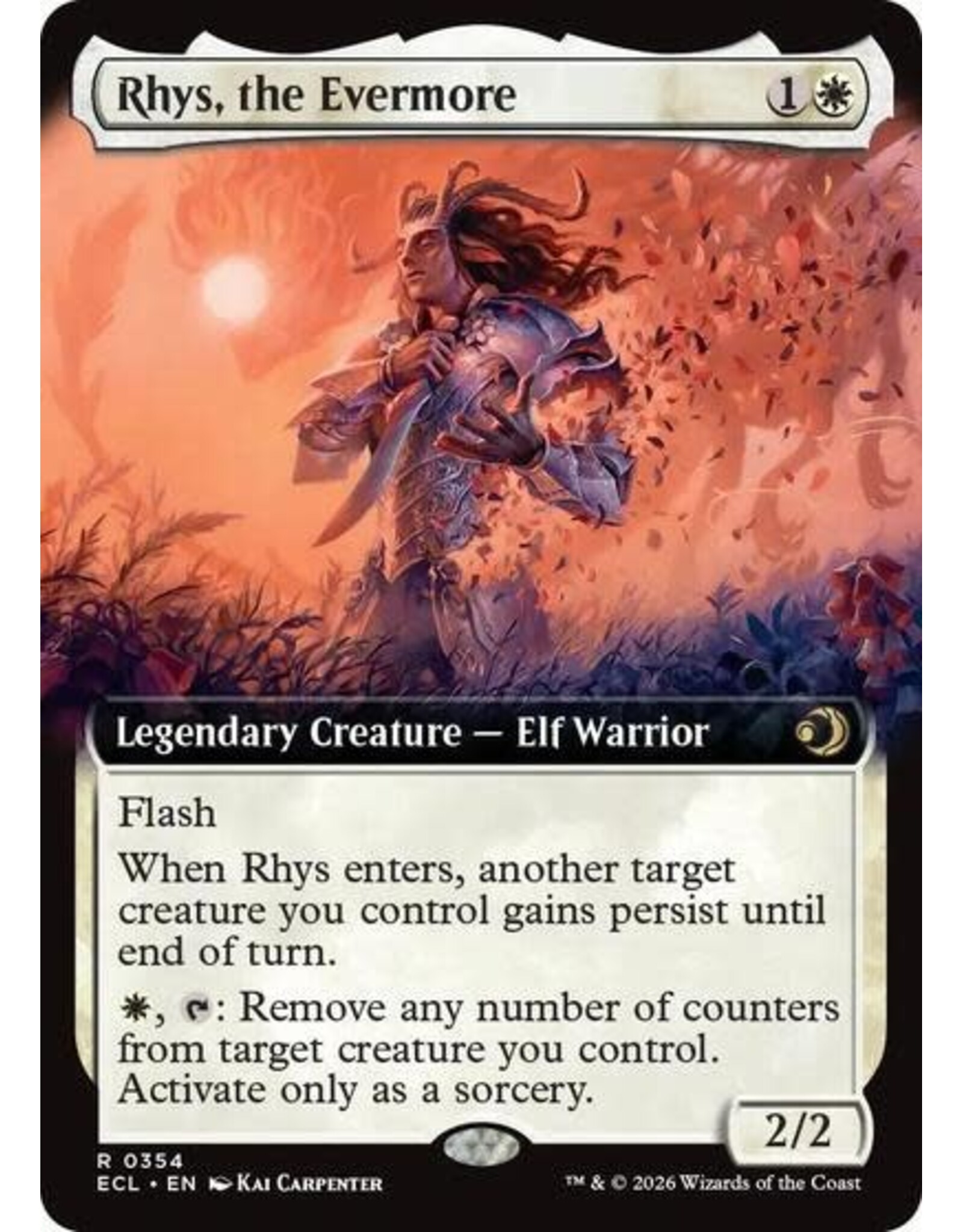 Rhys, the Evermore (Extended Art) - 354 (Normal, R)