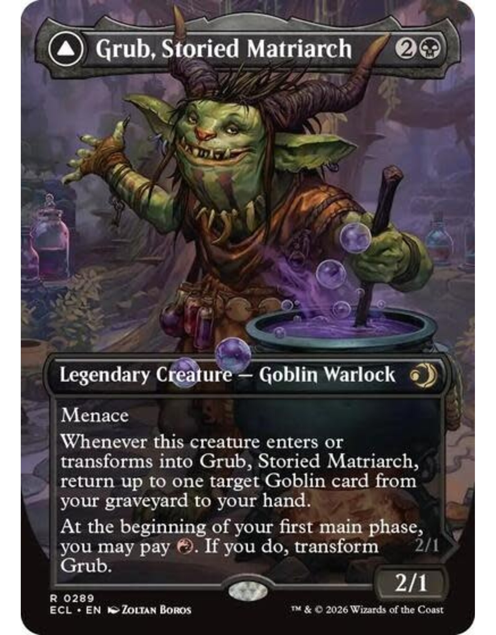 Grub, Storied Matriarch (Borderless) - 289 (Normal, R)