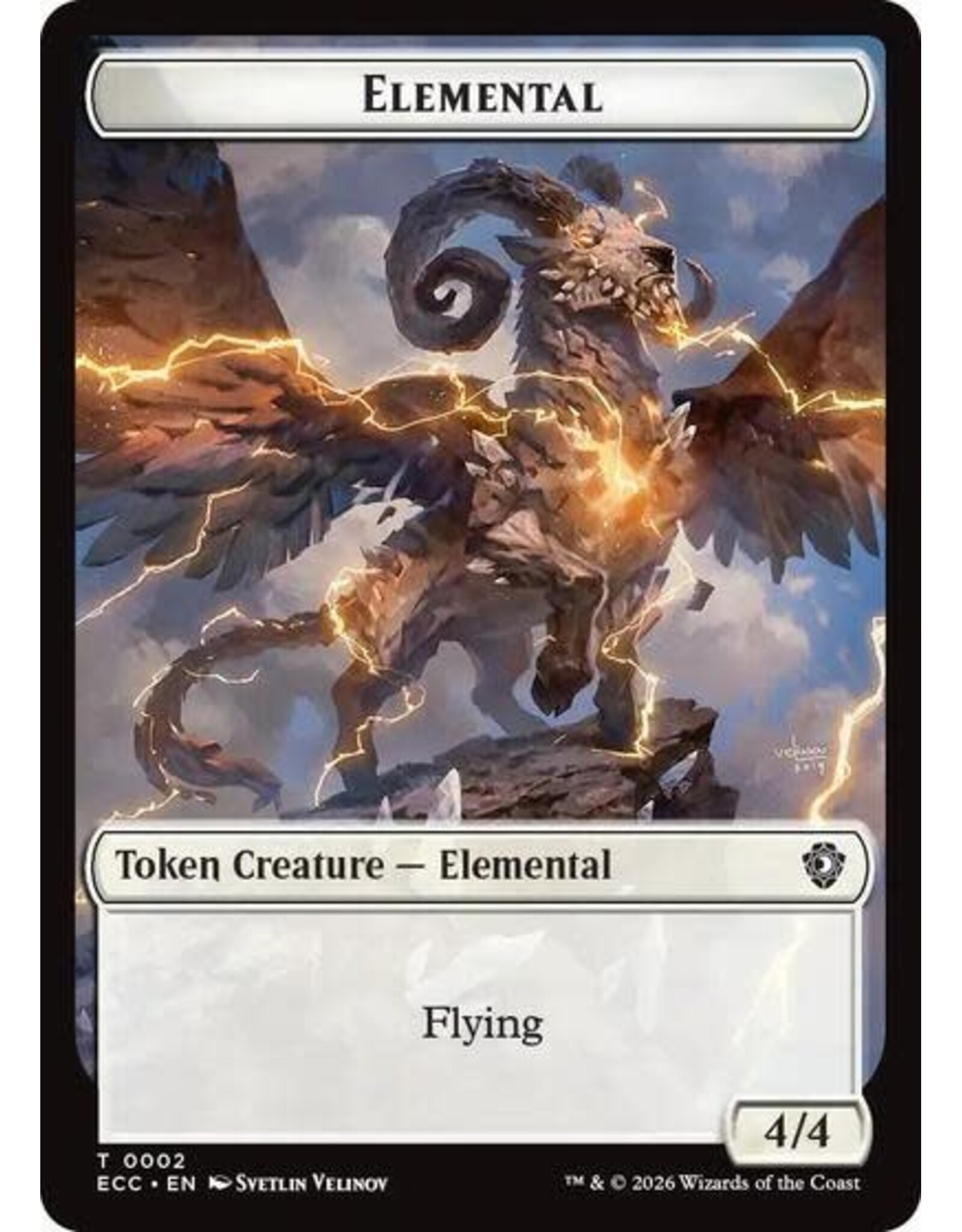 Elemental (0002) // Elemental (0009) Double-Sided Token - 2 // 9 (Foil, T)