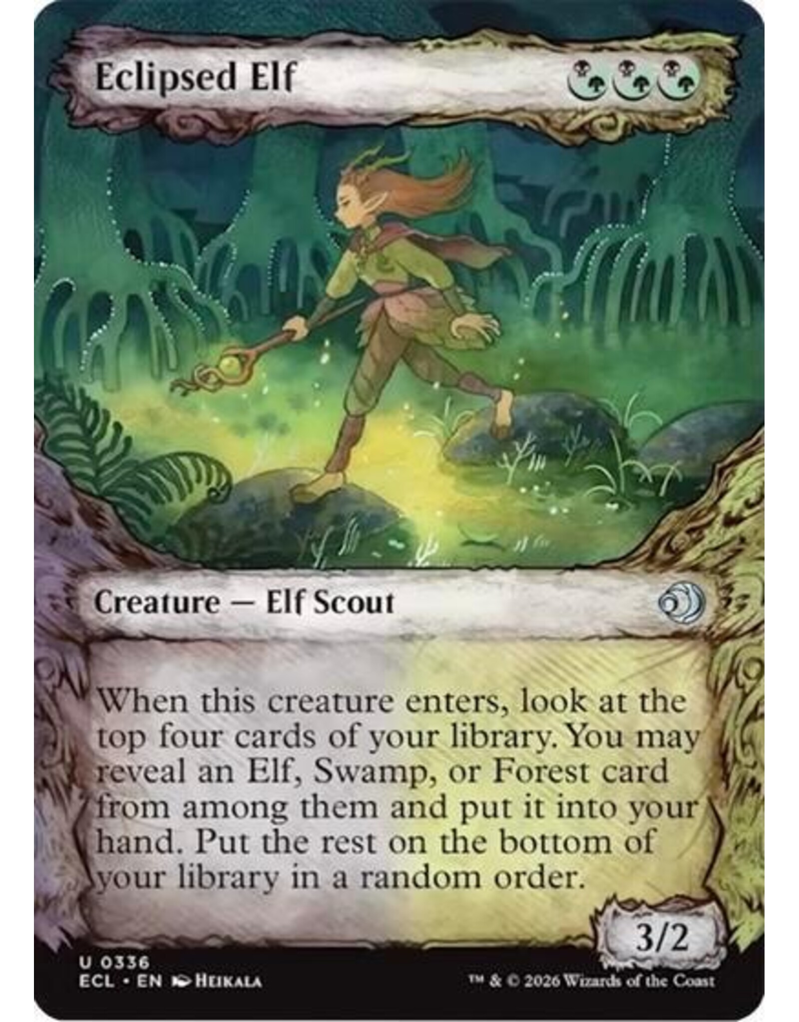 Eclipsed Elf (Showcase) - 336 (Foil, U)