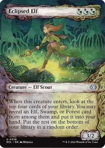 Eclipsed Elf (Showcase) - 336 (Foil, U)