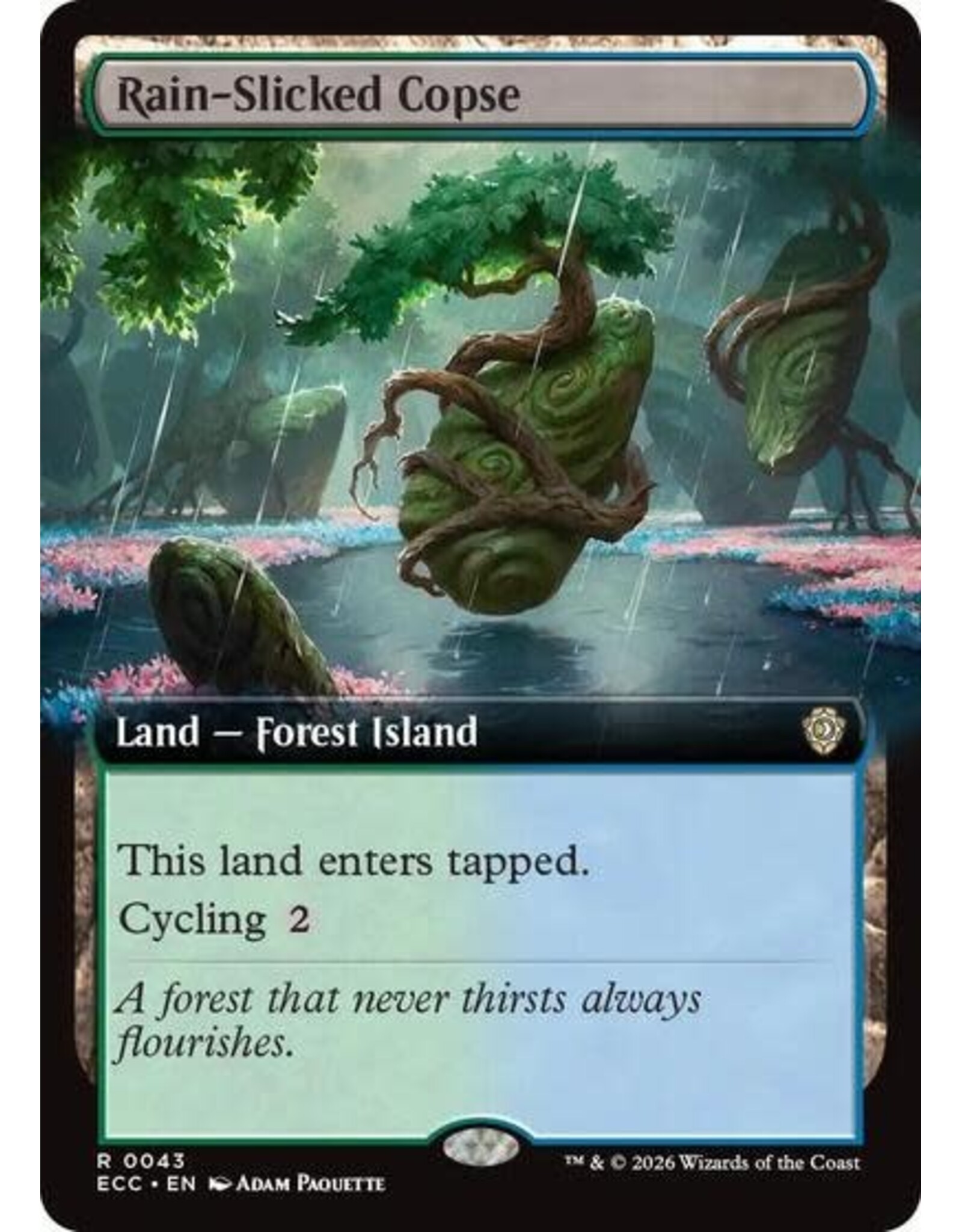 Rain-Slicked Copse (Extended Art) - 43 (Normal, R)