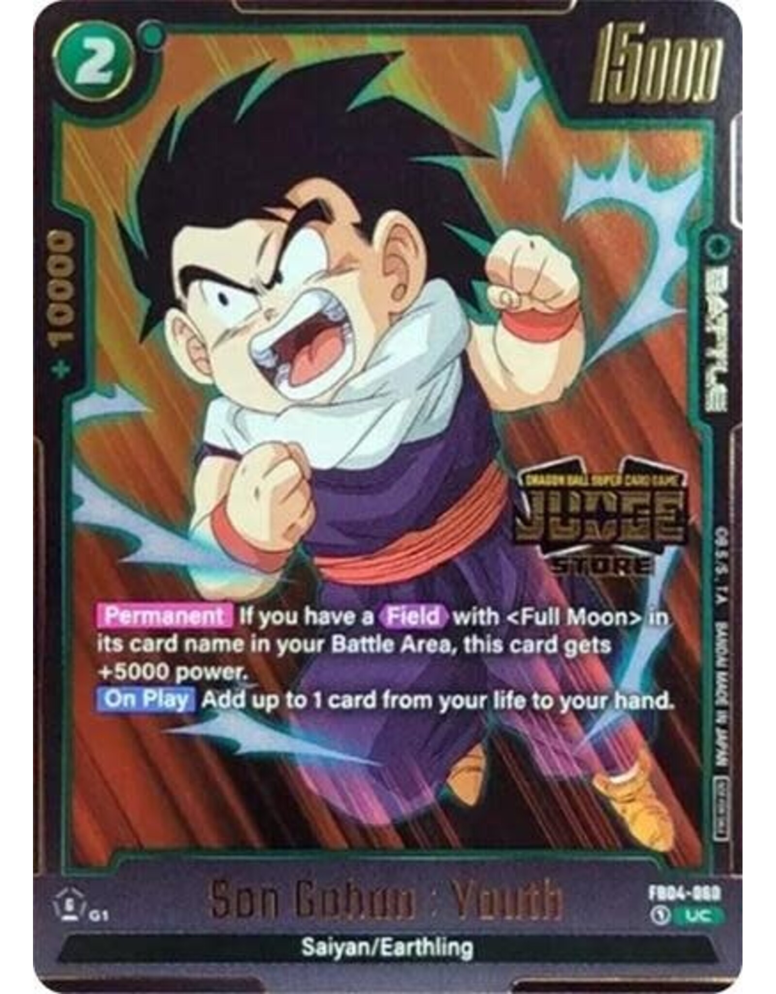 Son Gohan : Youth (Judge Pack (Store Judge) 03) (Promo) - FB04-060 (Holofoil, Uncommon)