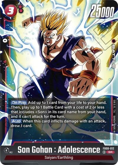 Son Gohan : Adolescence - FB08-012 (Holofoil, Super Rare)