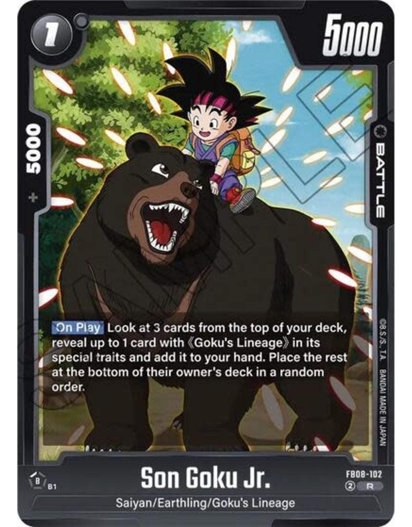 Son Goku Jr. - FB08-102 (Holofoil, Rare)