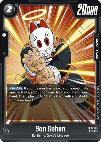 Son Gohan - FB08-105 (Normal, Common)