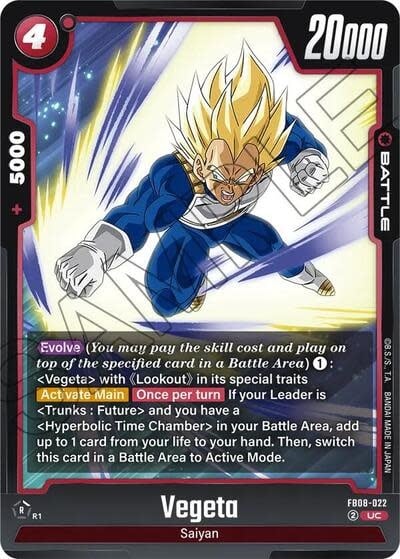 Vegeta - FB08-022 (Normal, Uncommon)