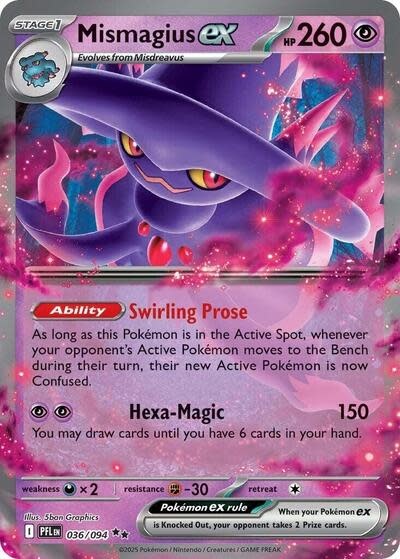 Mismagius ex - 036/094 - 036/094 (Holofoil, Double Rare)