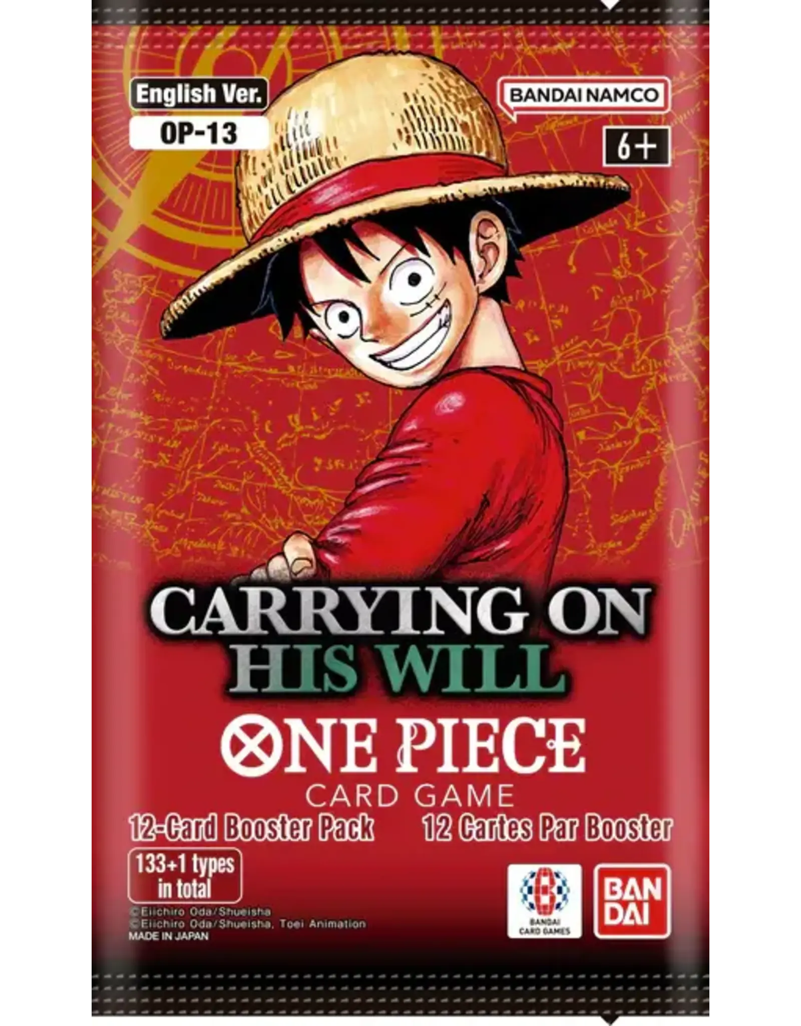 One Piece Card Game - Carrying On His Will (OP13) Booster Pack