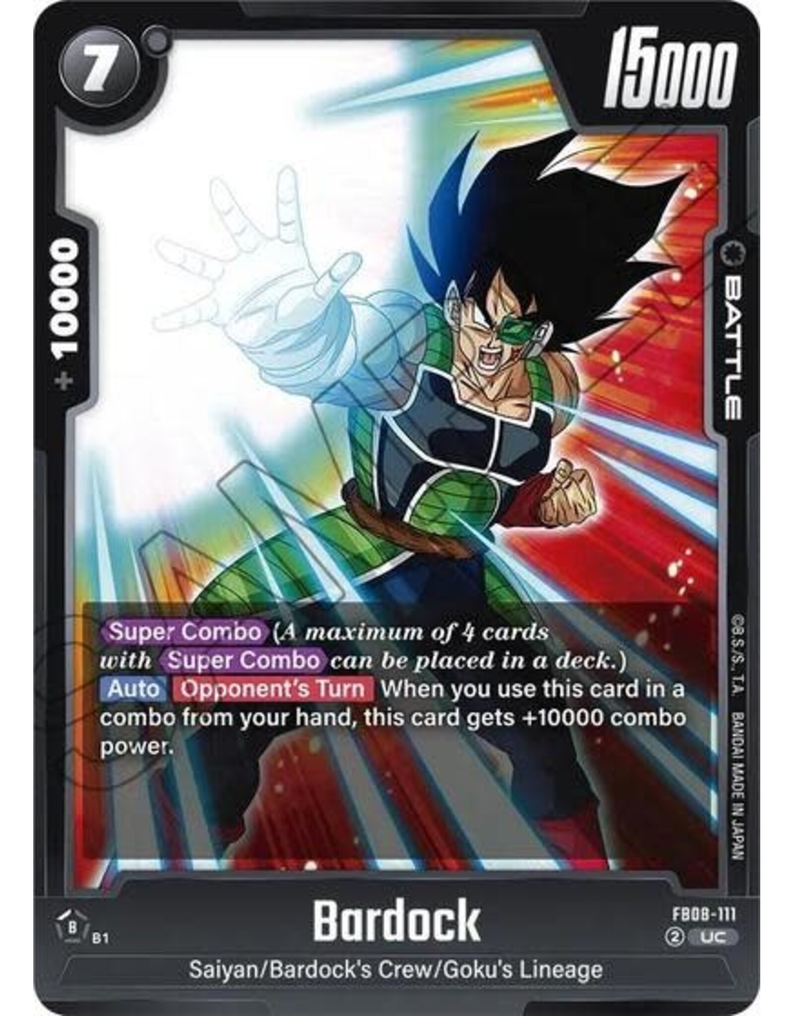 Bardock - FB08-111 (Normal, Uncommon)