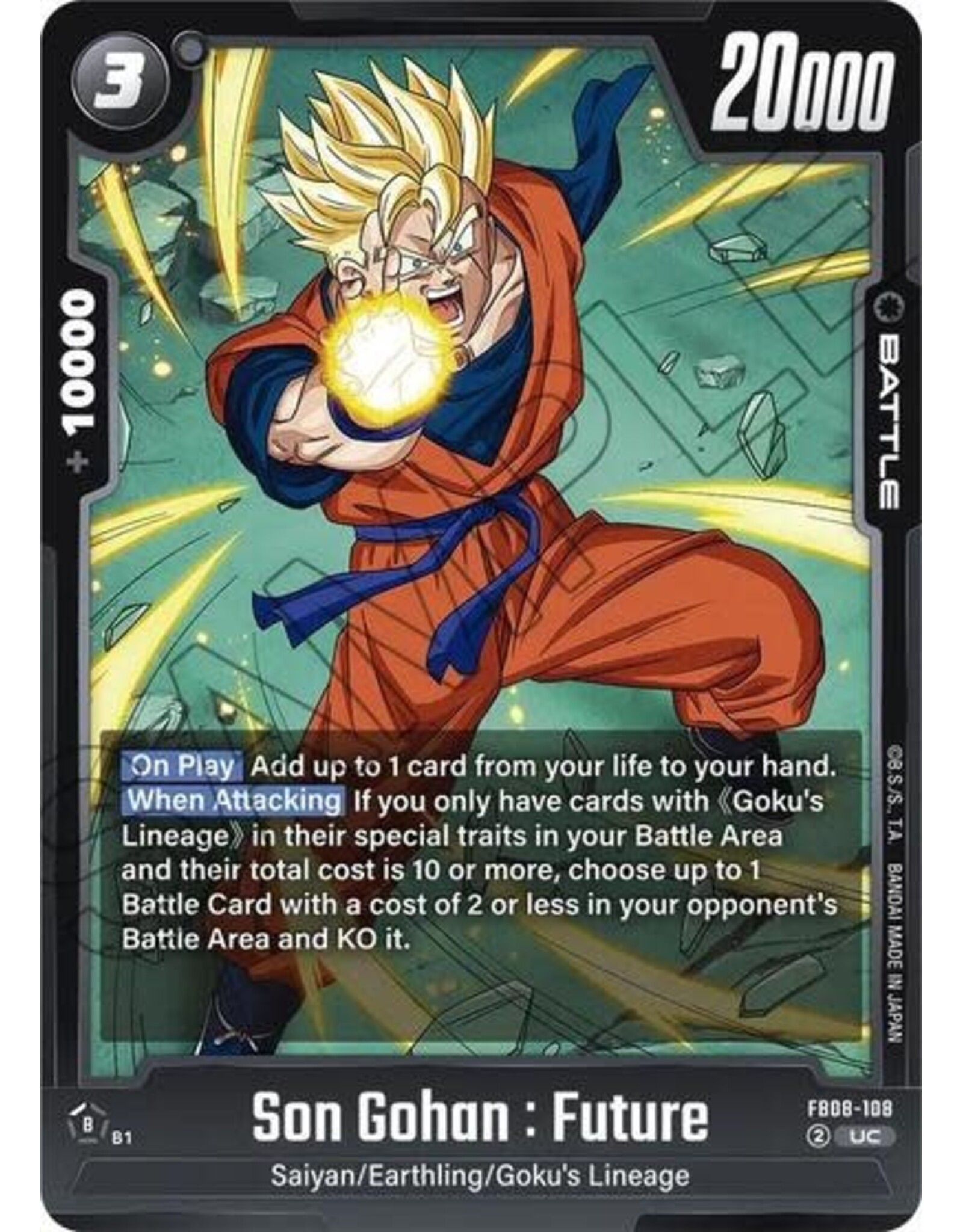 Son Gohan : Future - FB08-108 (Normal, Uncommon)