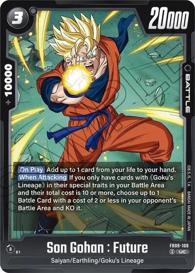 Son Gohan : Future - FB08-108 (Normal, Uncommon)
