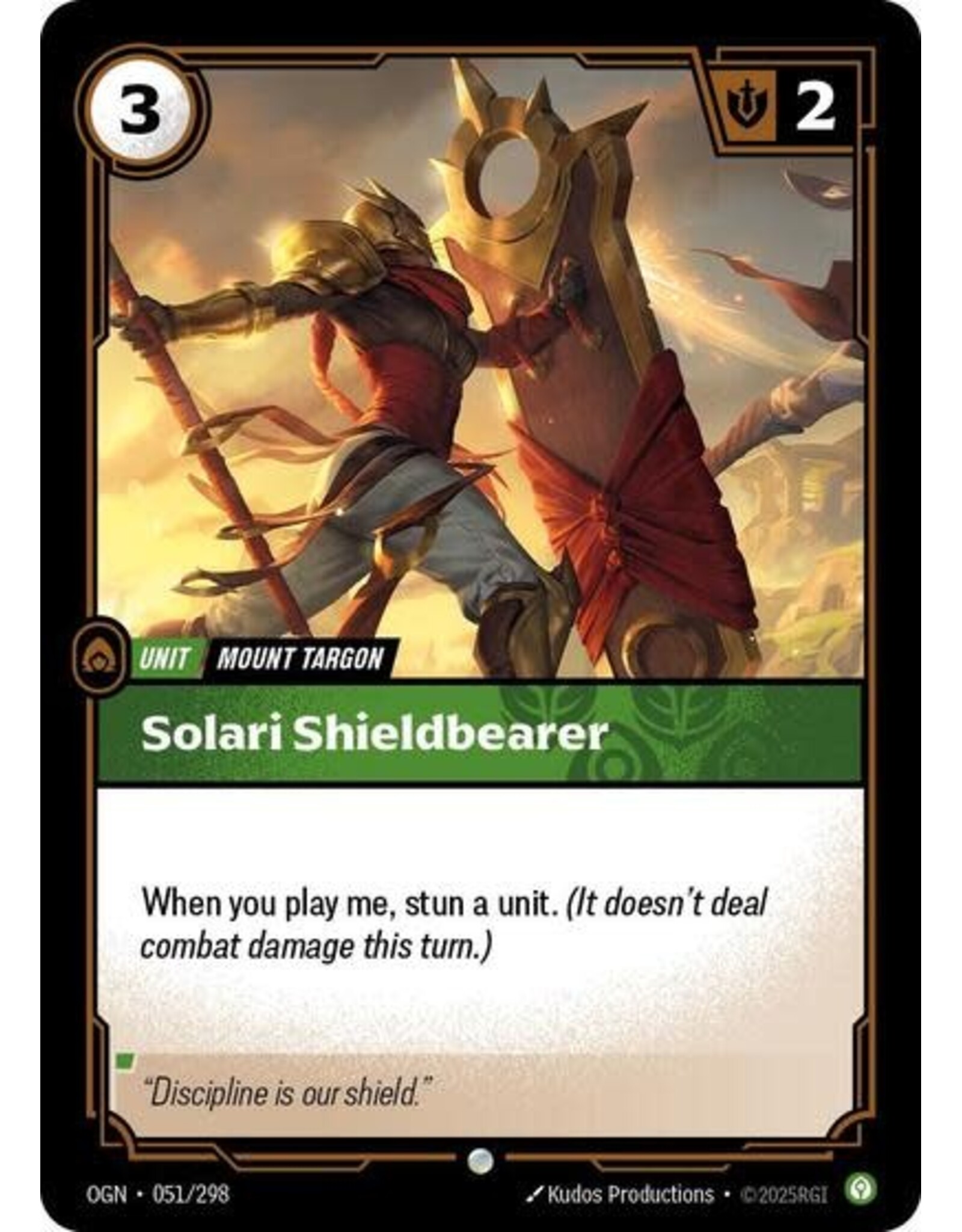 Solari Shieldbearer - 051/298 (Foil, Common)