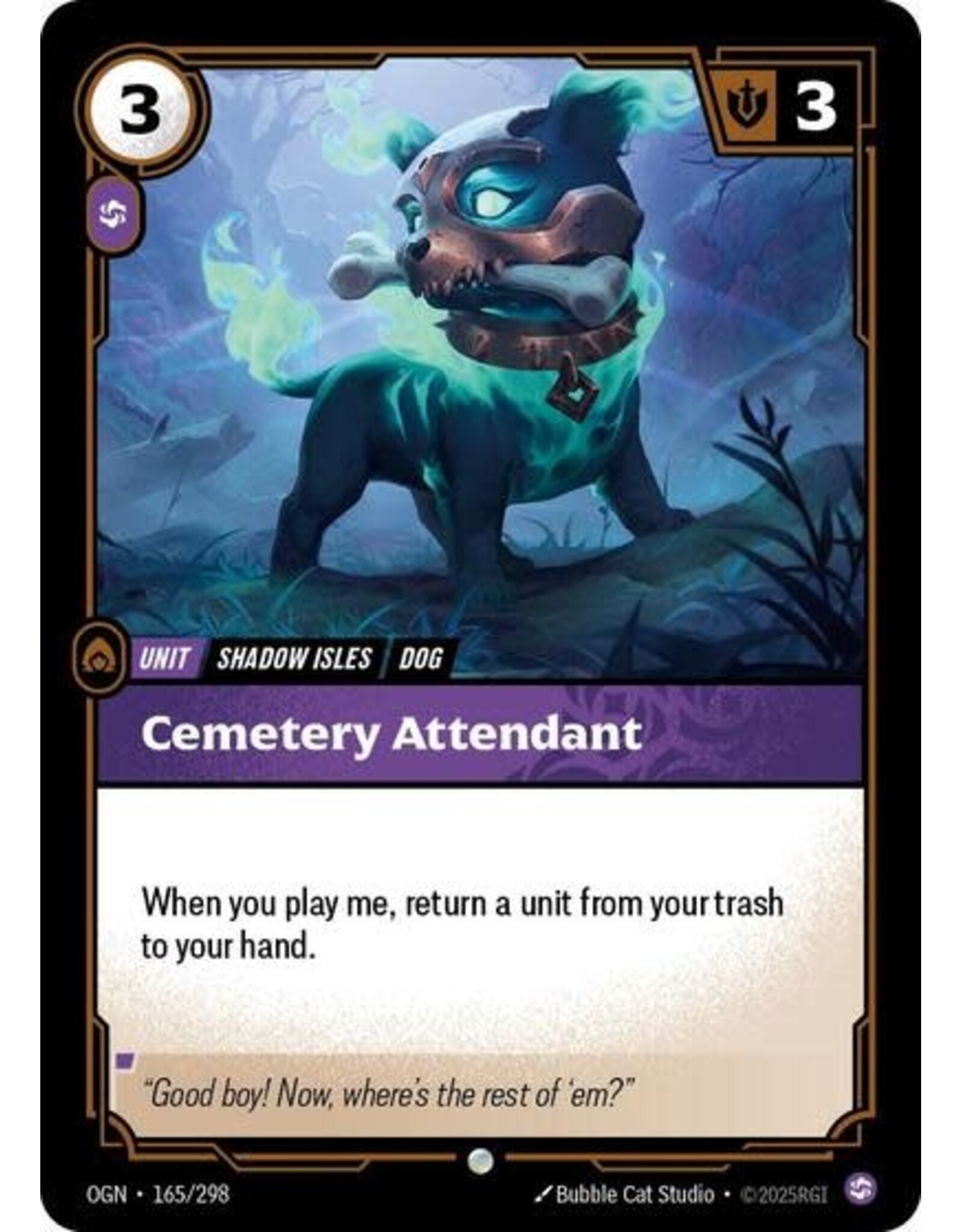 Cemetery Attendant - 165/298 (Foil, Common)