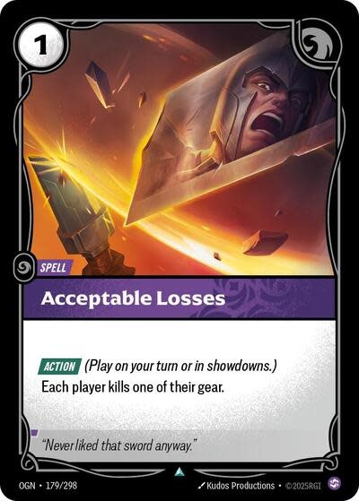 Acceptable Losses - 179/298 (Normal, Uncommon)