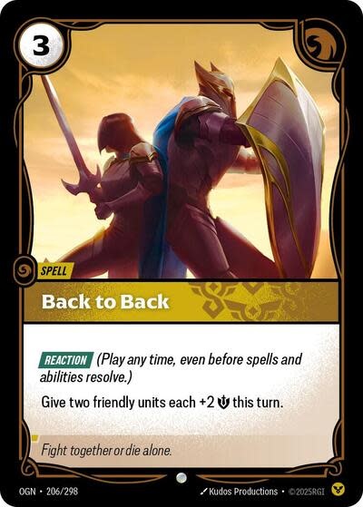 Back to Back - 206/298 (Foil, Common)