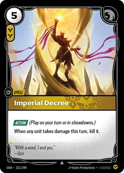 Imperial Decree - 221/298 (Foil, Uncommon)