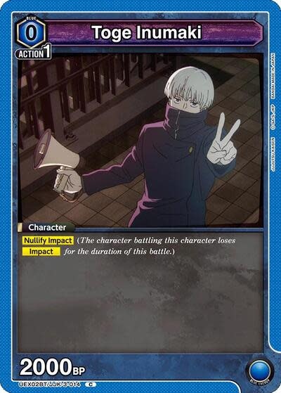 Toge Inumaki (014) (Box Topper Foil) - UEX02BT/JJK-3-014 (Foil, Common)