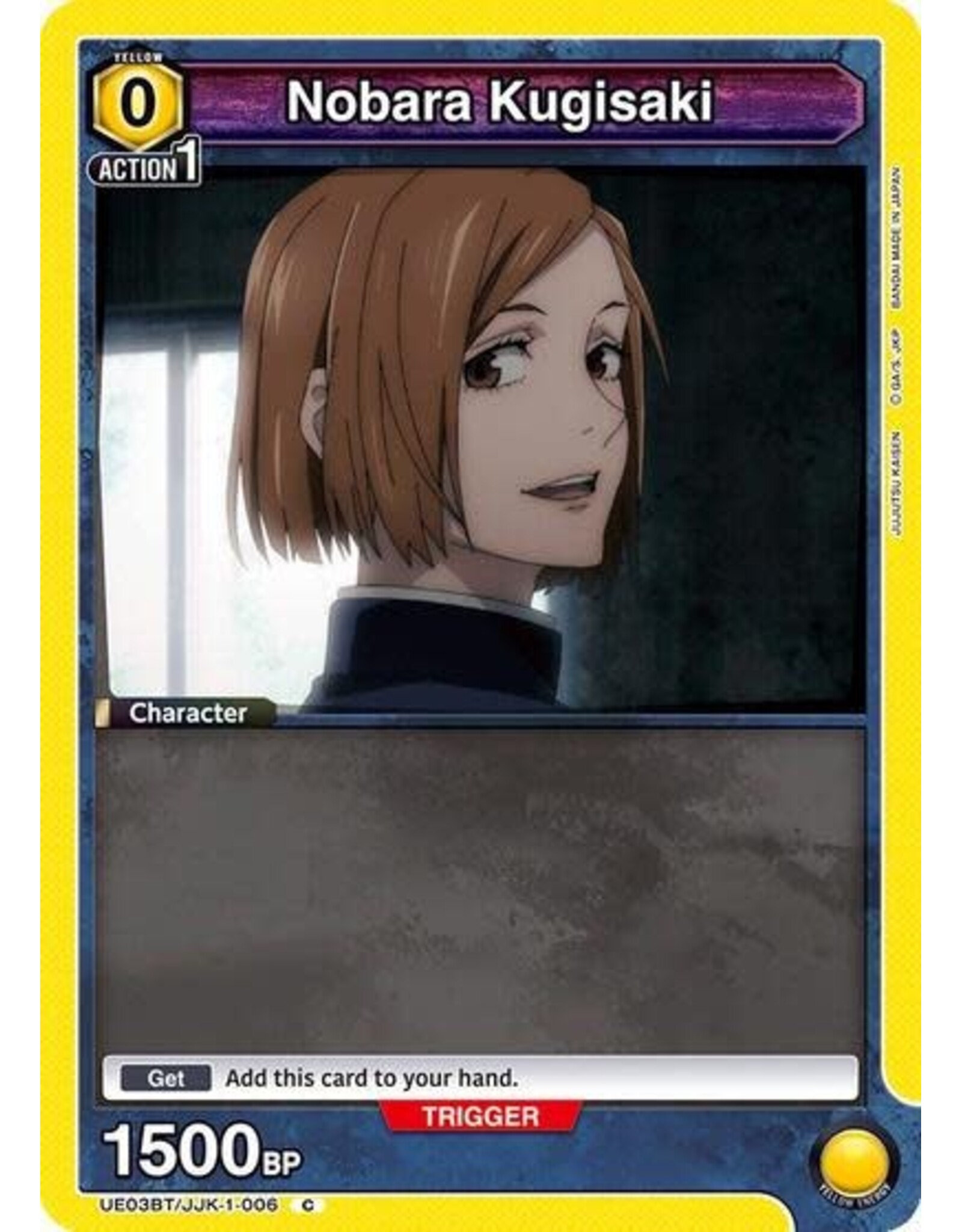 Nobara Kugisaki (006) (Box Topper Foil) - UE03BT/JJK-1-006 (Foil, Common)