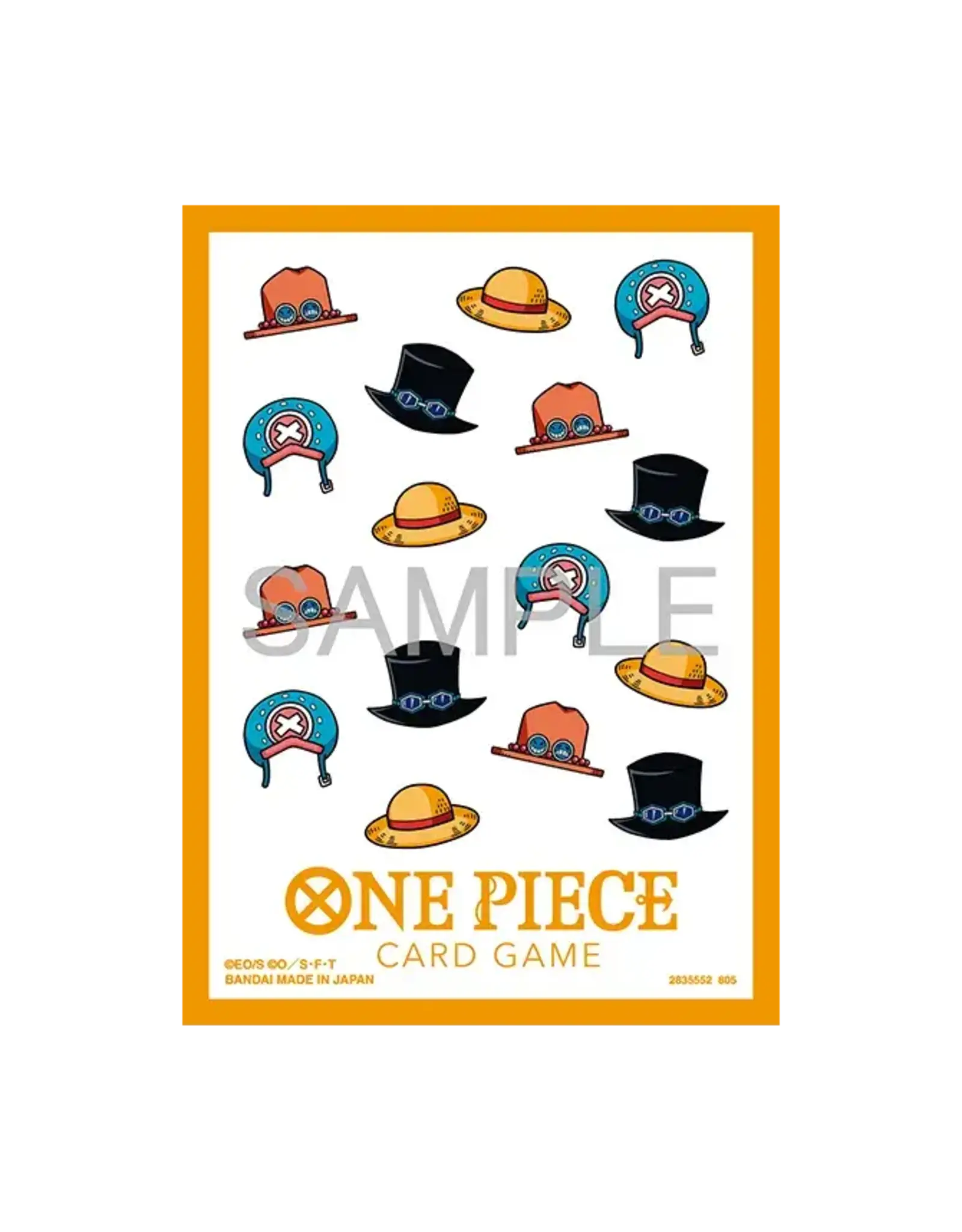 Bandai One Piece Card Game - Official Card Sleeves Vol.13 (Hat Patterns)