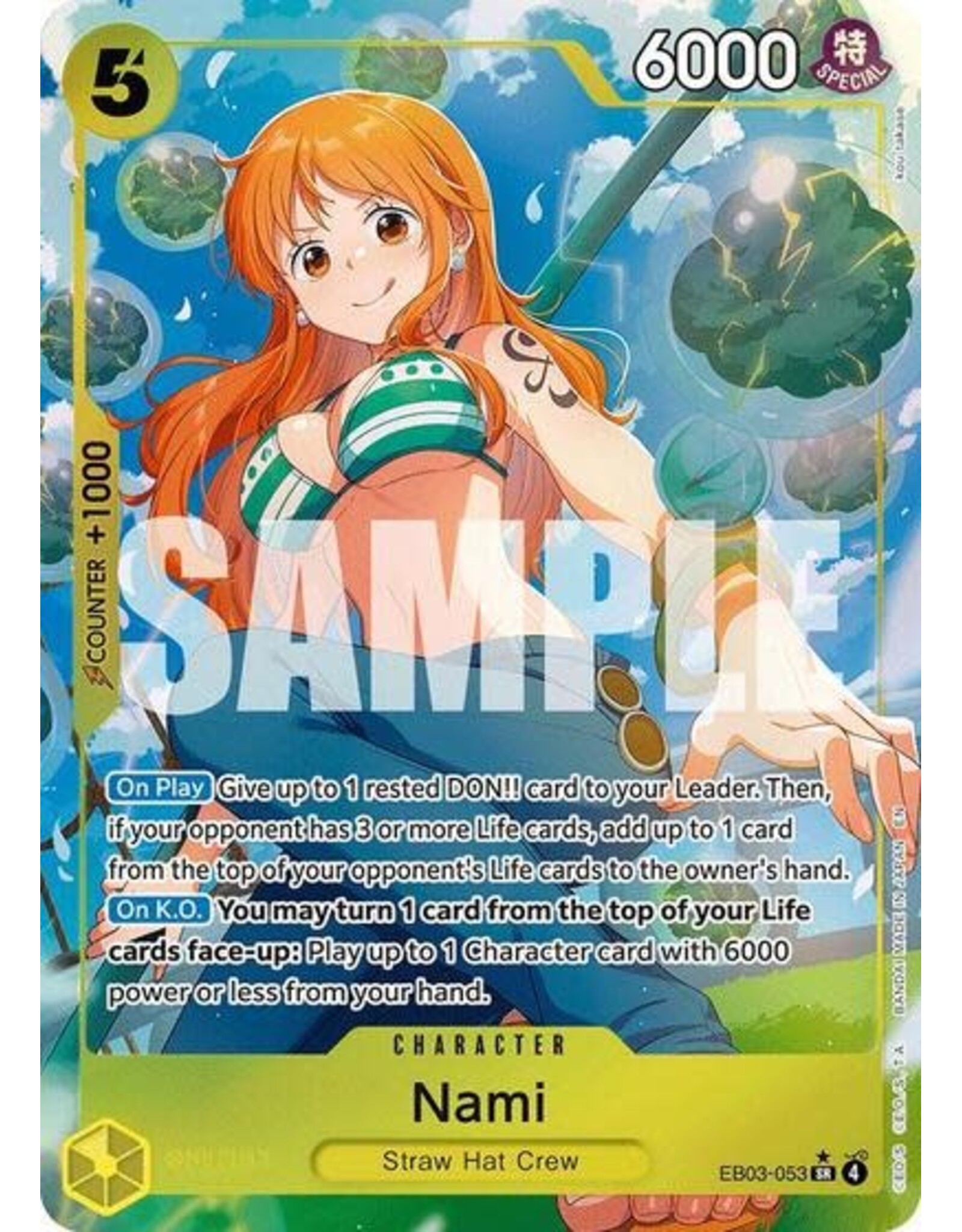Nami (053) (Alternate Art) - EB03-053 (Foil, SR)