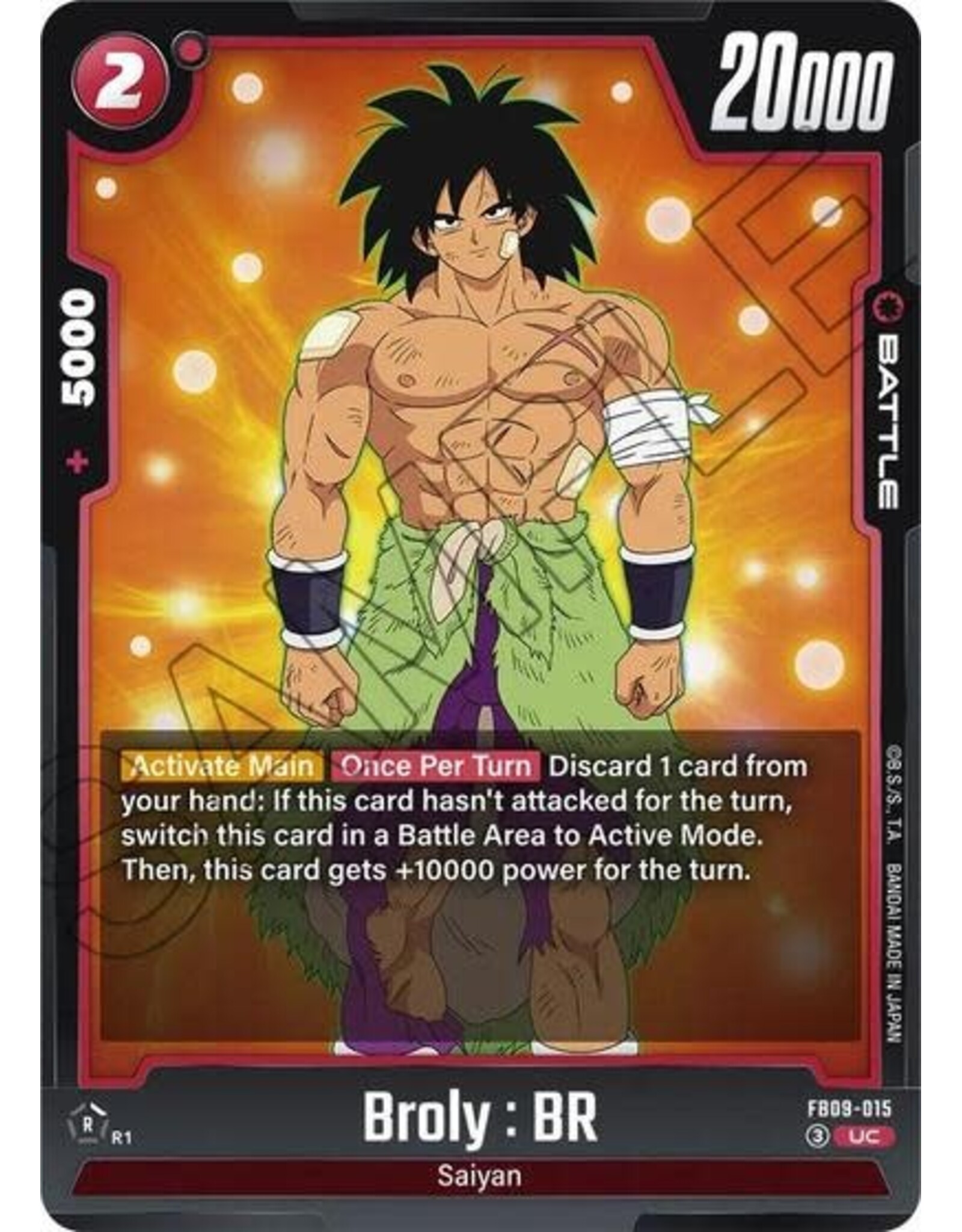 Broly : BR - FB09-015 (Normal, Uncommon)