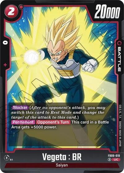 Vegeta : BR - FB09-019 (Normal, Uncommon)