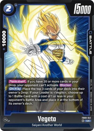 Vegeta - FB09-041 (Normal, Uncommon)