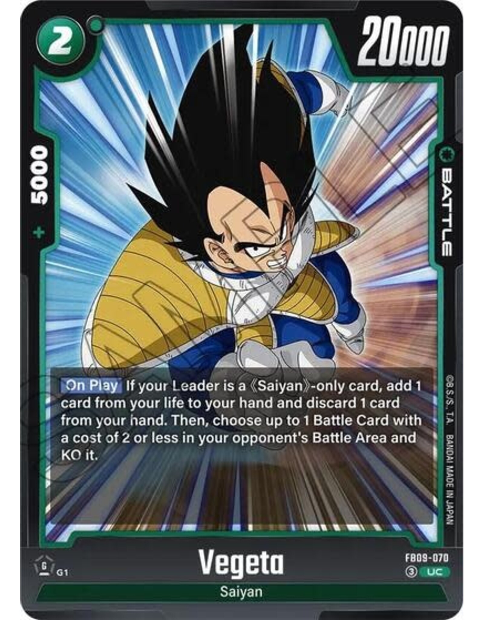 Vegeta - FB09-070 (Normal, Uncommon)