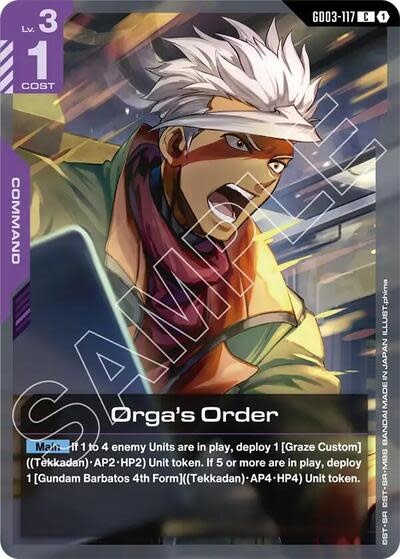 Orga's Order - GD03-117 (Normal, Common)