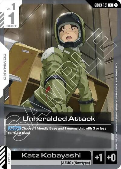 Unheralded Attack - GD03-121 (Normal, Common)