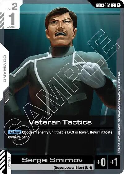 Veteran Tactics - GD03-122 (Normal, Common)