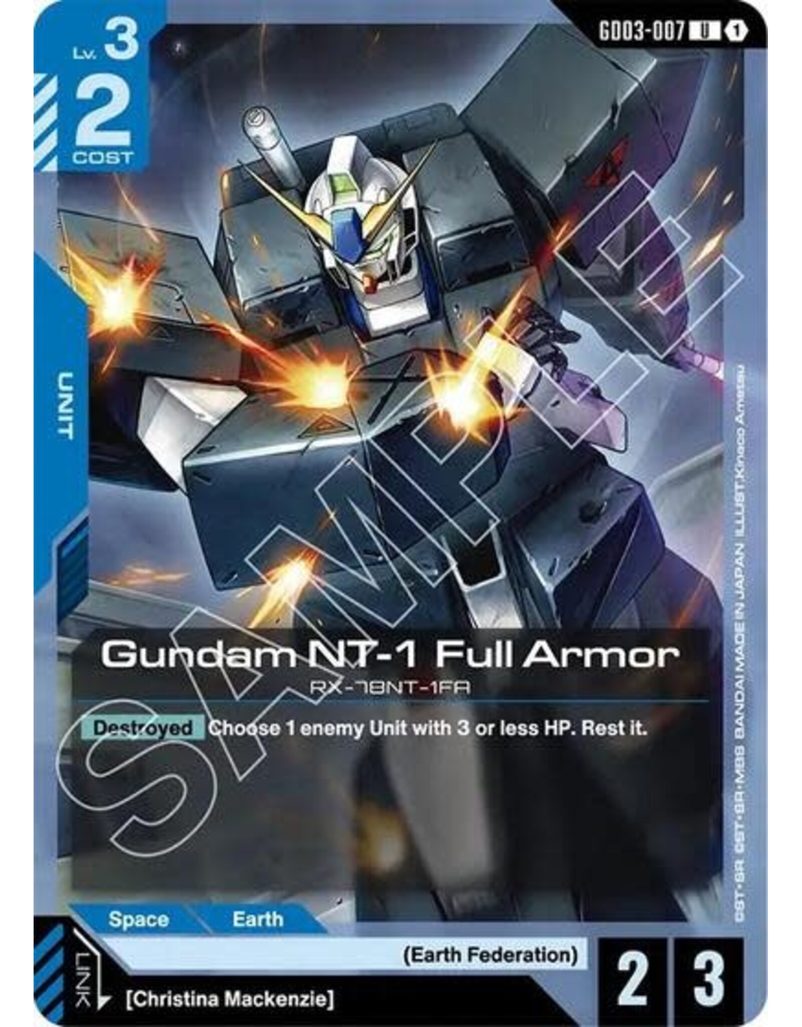 Gundam NT-1 Full Armor - GD03-007 (Normal, Uncommon)