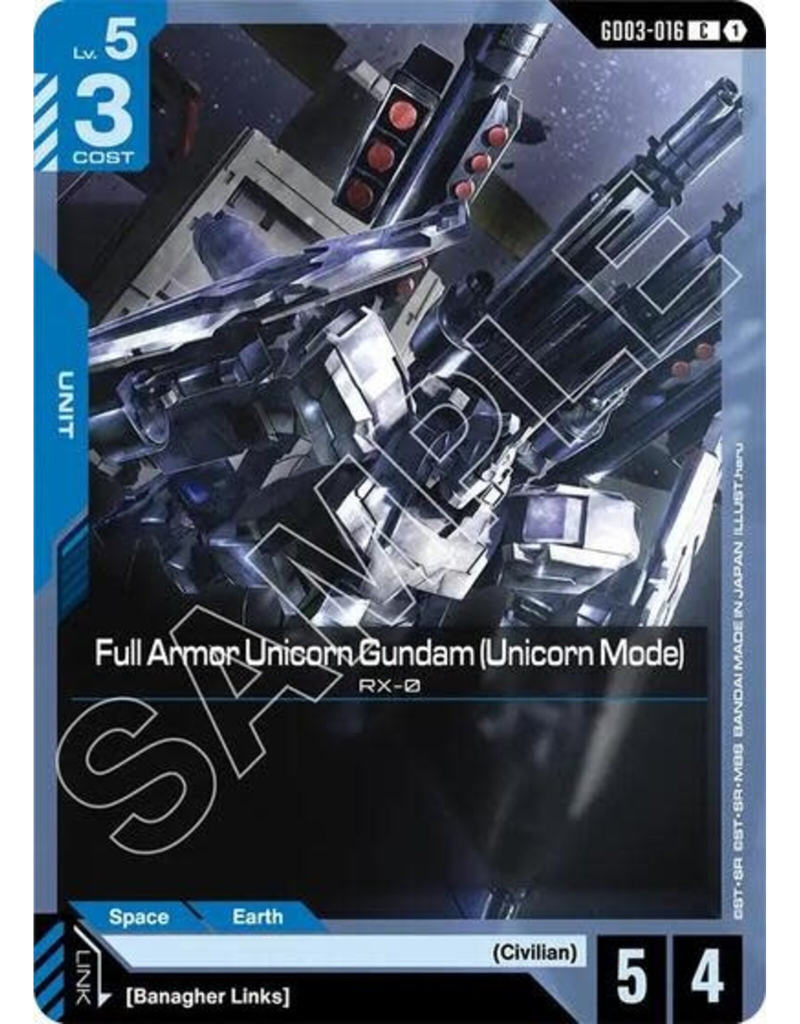 Full Armor Unicorn Gundam (Unicorn Mode) - GD03-016 (Normal, Common)