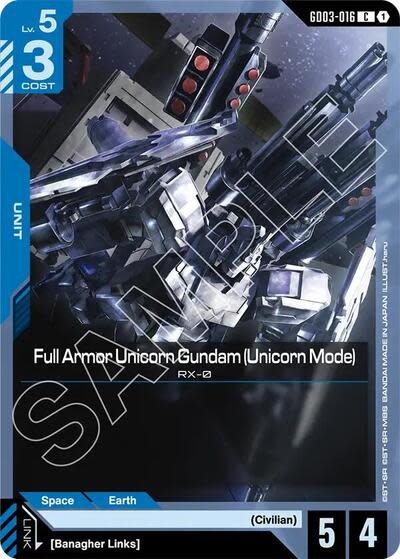 Full Armor Unicorn Gundam (Unicorn Mode) - GD03-016 (Normal, Common)