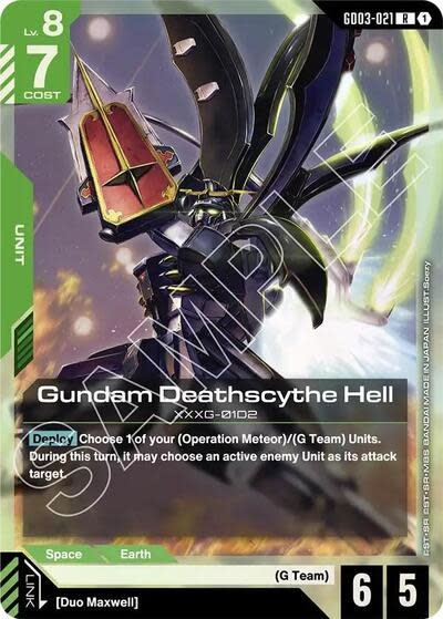 Gundam Deathscythe Hell - GD03-021 (Holofoil, Rare)