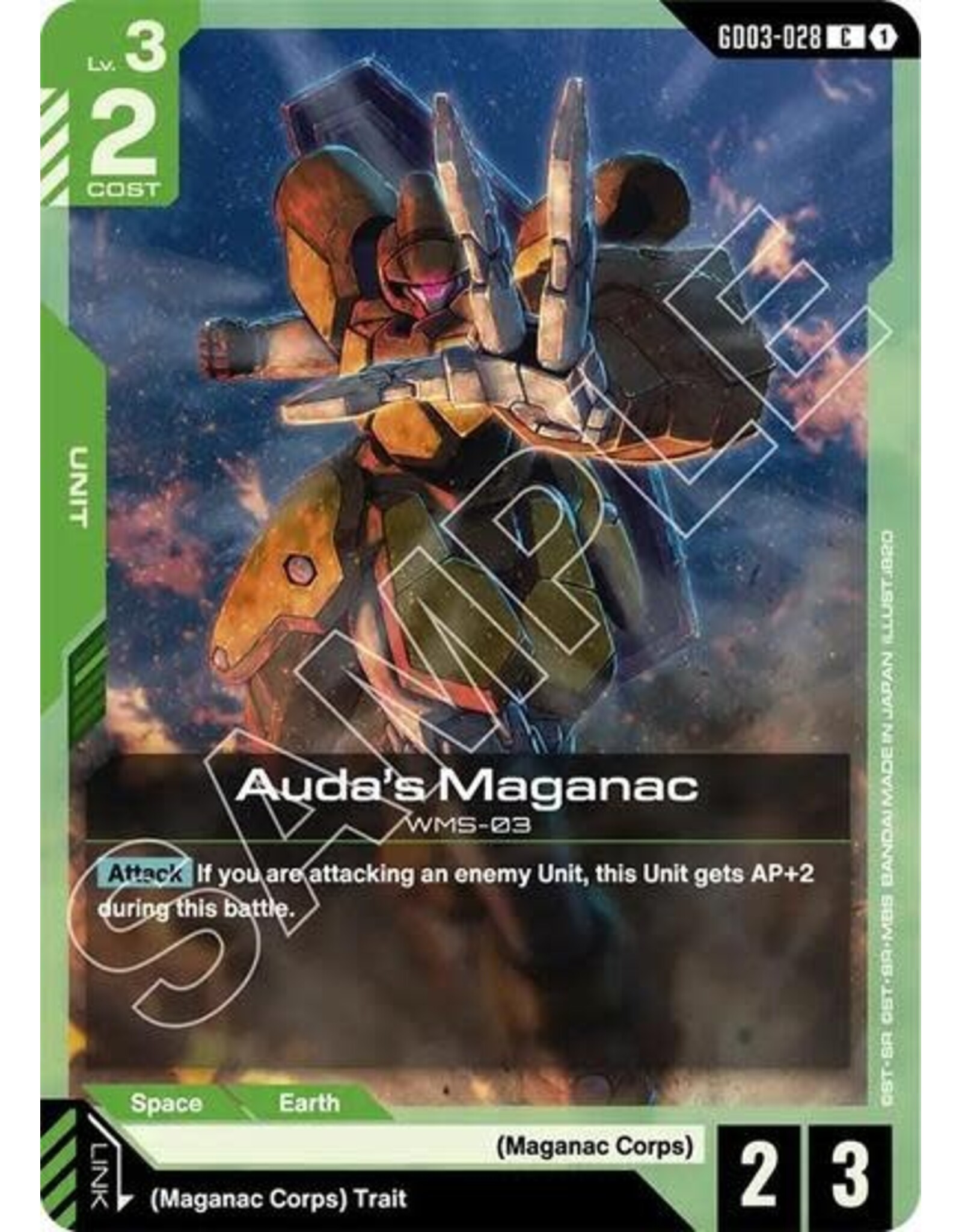 Auda's Maganac - GD03-028 (Normal, Common)