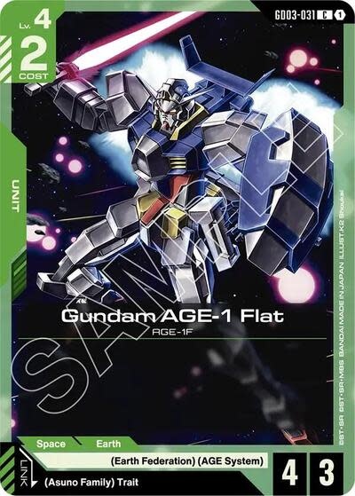 Gundam AGE-1 Flat - GD03-031 (Normal, Common)